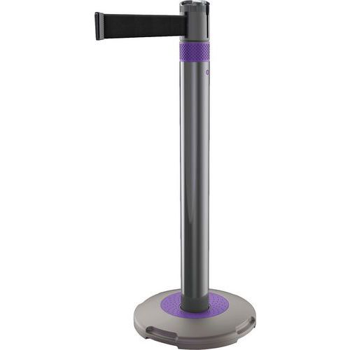 Skipper - Barrière de sécurité intérieure à sangle rétractable - Violet/Noir - 3m - Éco-responsable