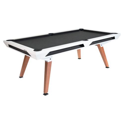 Cornilleau - Billard ORIGIN Outdoor Blanc - Acier - 215x120x78cm - Surface 190x95cm - Gris Foncé - 5 Ans Garantie