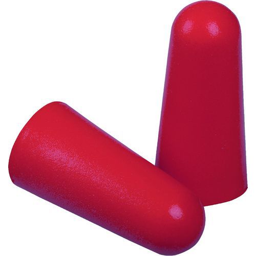 Delta Plus - Bouchons d'oreille en mousse PU CONIC2 - 200 paires - 37 dB - Usage unique - Rouge