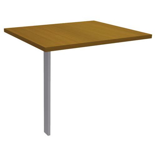 Burocean - Extension de bureau Aeris 60 x 80 cm Noyer/Gris Aluminium - Éco-responsable - 5 ans garantie