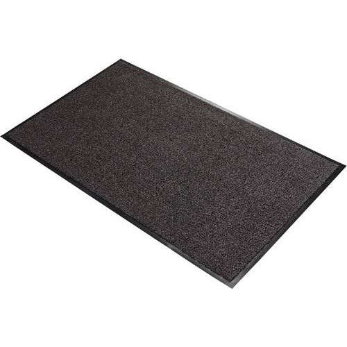 Coba - Tapis d'entrée Cosmo 1,2x1,8m Gris/Marron - Polyamide Durable - Idéal Espaces Collectifs