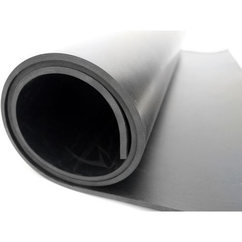 Coba - Feuille Caoutchouc Noir 1,4m x 20mm - 45kg - Tapis Industriel Antidérapant