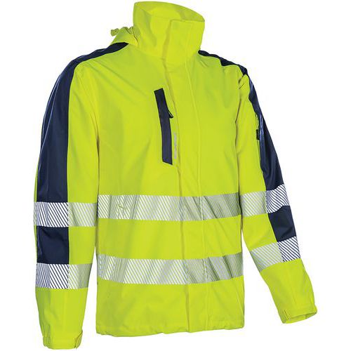 Veste De Pluie Softshell Légère Hotaru - Jaune/marine - T.m