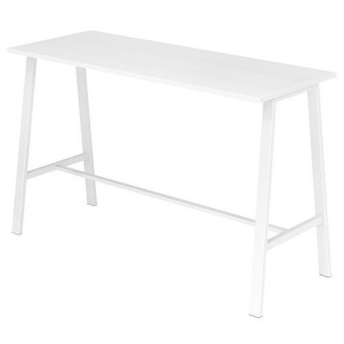Table De Réunion Haute 175x68x104cm Blanc