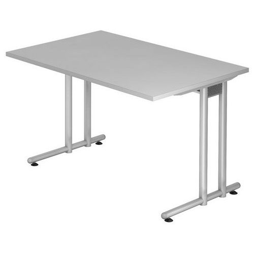 Bureau Fixe 120 Cm Série N Gris