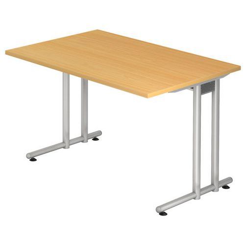 Bureau Fixe 120 Cm Série N Hêtre
