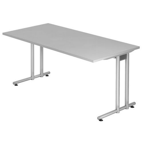 Bureau Fixe 160 Cm Série N Gris