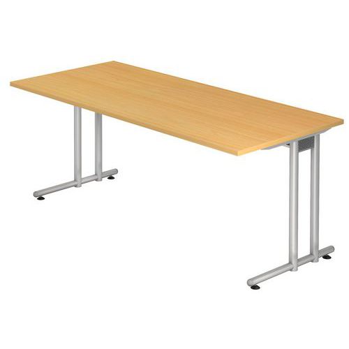 Bureau Fixe 180 Cm Série N Hêtre