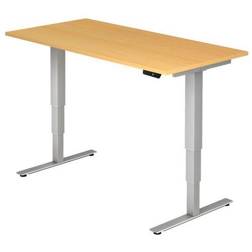 Bureau Électrique Série Xdsm 160cm Hêtre