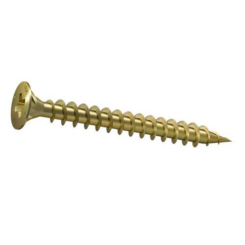 Vis Vba Ft - Cruciforme Z Jaune Bte De 500 - 3 Mm X 35 Mm