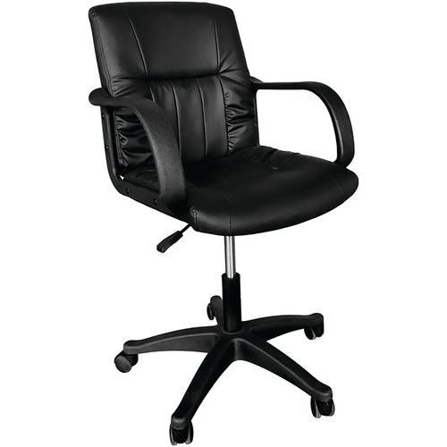 Fauteuil de direction Veni Noir - Confort et Ergonomie - Charge Max 120kg - Recyclable