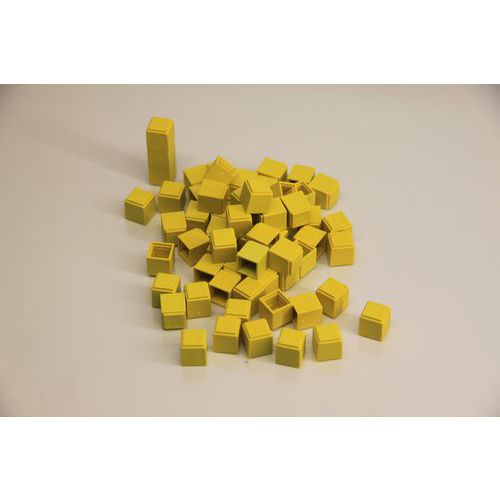 Cubes unitaires jaunes Wissner x100 thumbnail image 1