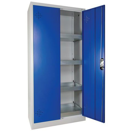 Trionyx - Armoire de sûreté 300L, 2 portes bleues, pour produits dangereux (CMR) - Acier, 1950x930x500mm, 80L rétention