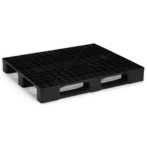 MDM - Lot de 5 palettes noires recyclées 1000x1200mm - Charge 5000kg statique - Éco-responsable