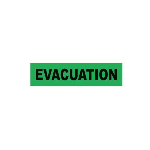 Brassard Evacuation En Pvc Vert - Auto-serrant