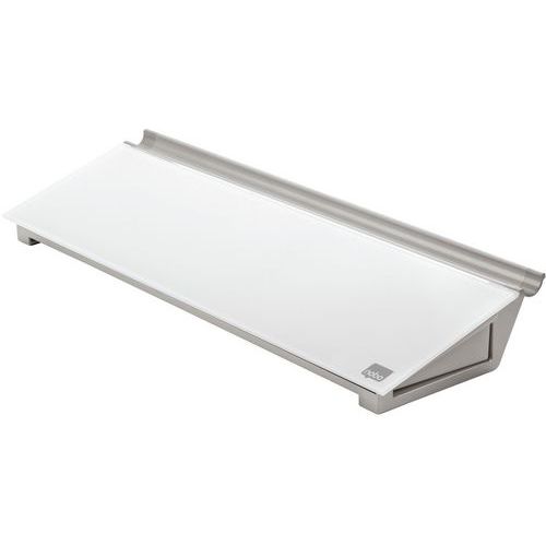 Nobo - Bloc-notes magnétique en verre blanc - 18.7 x 49.5 cm - Garantie 25 ans