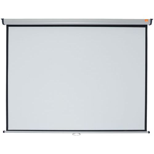 Nobo - Écran de projection mural 4:3 - 1750 x 1325 mm - Fixation murale - Idéal pour présentations