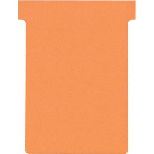Nobo, Lot de 100 fiches T pour planning, Indice 3, Orange, 2003009