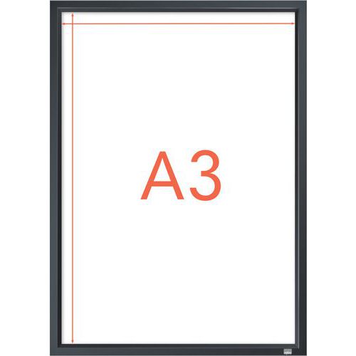 Lot de 5 - Porte Affiche Clipasble Impressionpro A3 Cadre Graphite