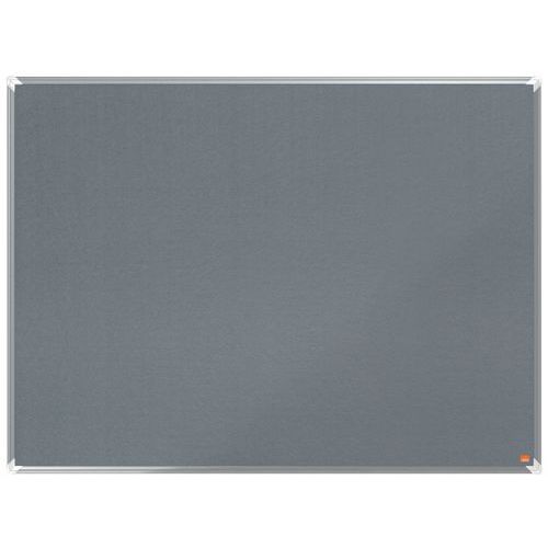 Nobo - Tableau d'affichage en feutre gris 1200x900 mm - Premium Plus - Éco-responsable