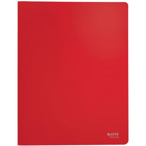 Leitz - Protège-document A4 20 pochettes recyclé rouge - Classement et archivage