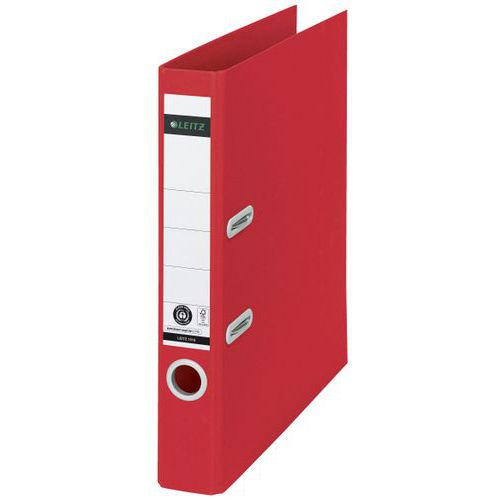 Leitz - Classeur à levier 180° A4 50mm Recycle Rouge - Dos 5cm - Lean Management