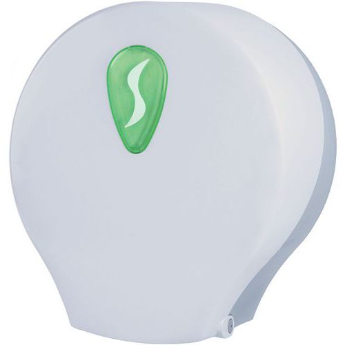 Medial - Distributeur Papier Hygiénique Stileco Blanc - 253x125x272mm - Fenêtre Niveau - 0.7kg
