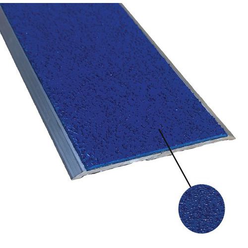 Nez De Marche Plat Antidérapant à Visser 3 M X 60 Mm Bleu