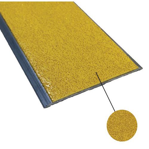 Nez De Marche Plat Antidérapant à Visser 15 M X 60 Mm Jaune