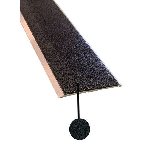 Nez De Marche Plat Antidérapant à Visser 15 M X 60 Mm Noir