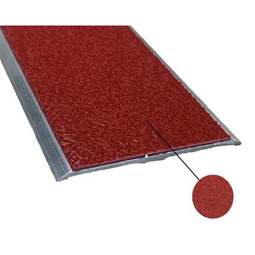 Nez De Marche Plat Antidérapant à Visser 15 M X 60 Mm Rouge