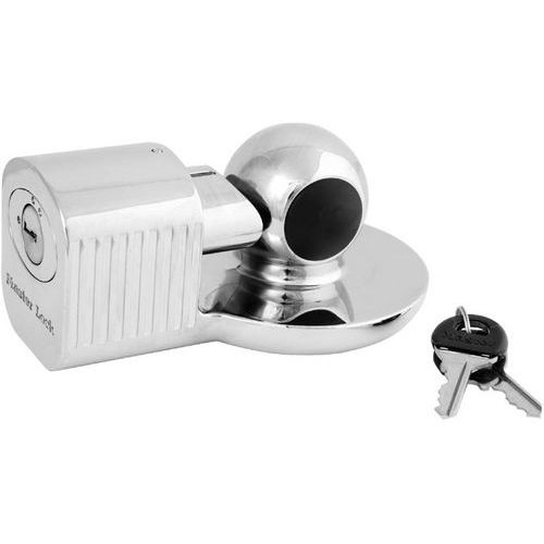 Master Lock - Antivol d'attelage universel Argent - Zinc - 4 pièces - Sécurité durable