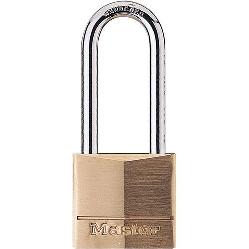 Master Lock - Cadenas à clés Laiton Massif - Largeur 40mm - Anse 51mm - Sécurité Durable