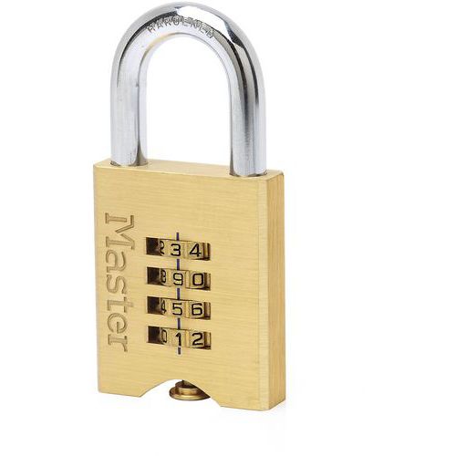 Lot de 4 - Cadenas Laiton Massif À Combinaison - Largeur 50mm