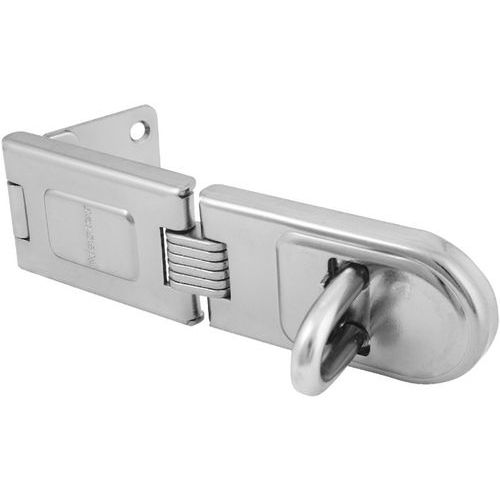 Master Lock - Moraillon Argent - Longueur 160 mm - Charnière Simple - Garantie à Vie