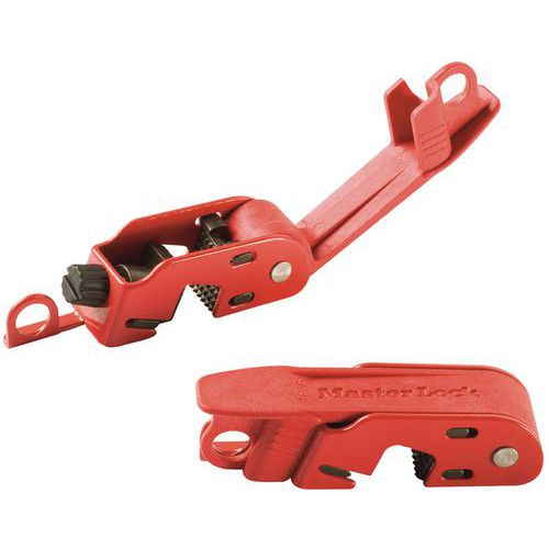 Master Lock - Bloque disjoncteur no493 - Rouge - Acier - Sécurité Durable