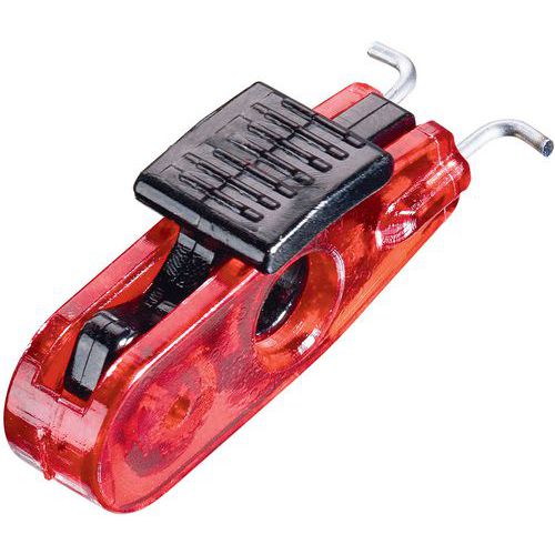 Master Lock - Bloque disjoncteur no2390 Rouge - Ø 11 mm - TPE - Sécurité Durable