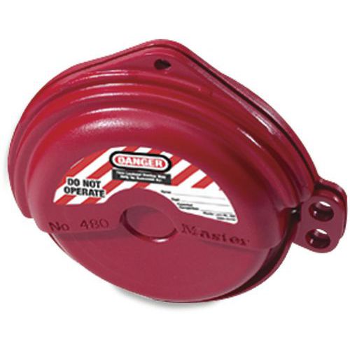 Master Lock - Bloque vannes à volant - Ø 25 à 76 mm - Rouge - TPE - Sécurité durable