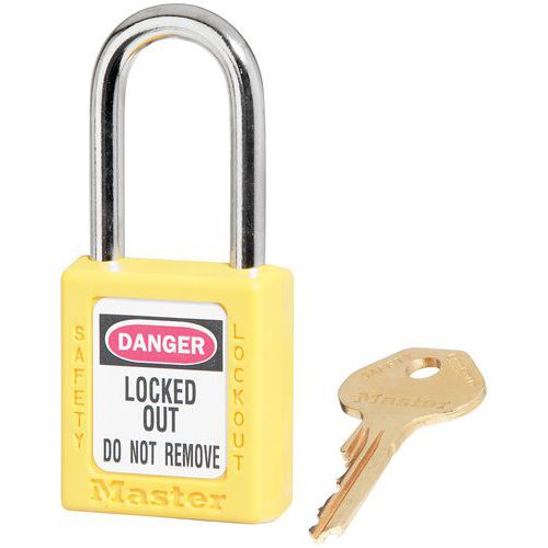 Lot de 6 - Cadenas Consignation Rouge - Anse Acier - Jaune
