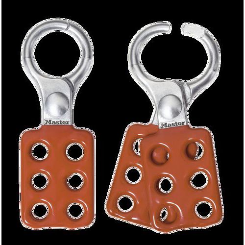 Master Lock - Crochet de consignation de groupe n°416 - Rouge Aluminium - Anse 6mm - Lot de 12 pièces