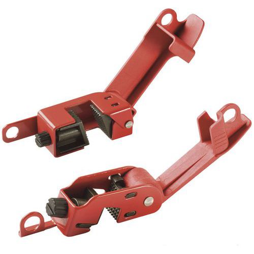 Master Lock - Kit de blocs disjoncteurs - Rouge/noir - Acier - Serrurerie et condamnation