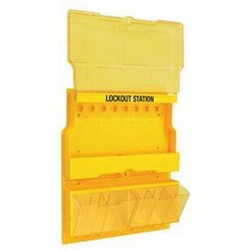 Master Lock - Station de consignation n°1900 - Jaune - Polycarbonate - 16 clés - Largeur 596 mm