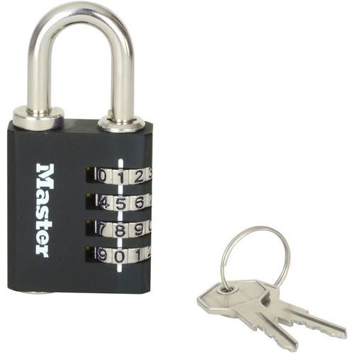 Cadenas À Combinaison Clé De Secours 7641eurdblk-master Lock