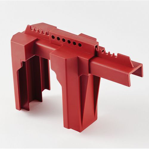Master Lock - Bloque vanne à sphère à pieds - Rouge - Ø 200 mm - Aluminium - Sécurité durable