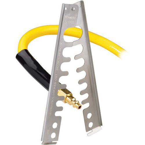Master Lock - Bloque raccords pneumatiques - Gris - Acier - Ø 33 mm - Sécurité durable