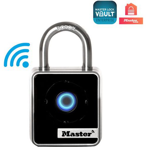Master Lock - Cadenas Bluetooth 4400EUREC - Anse 7mm - Sécurité Intérieure Connectée