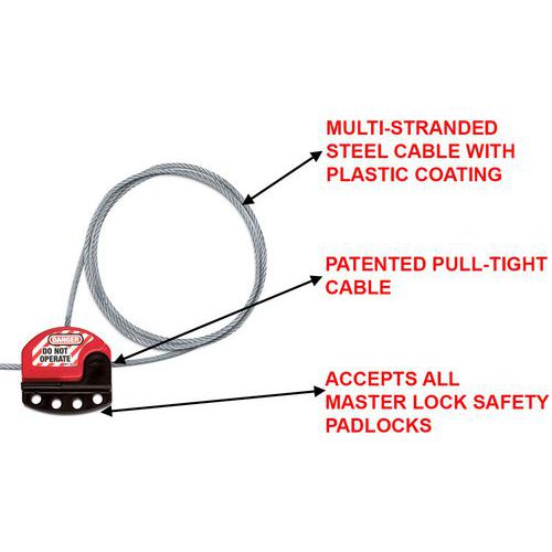 Câble de consignation ajustable S806 - Master Lock