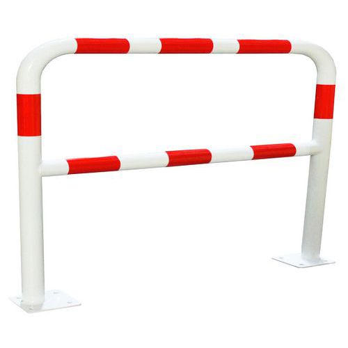 Barrière Sécu 2m Dia= 60mm Platine Fixatio N Rouge/blanc