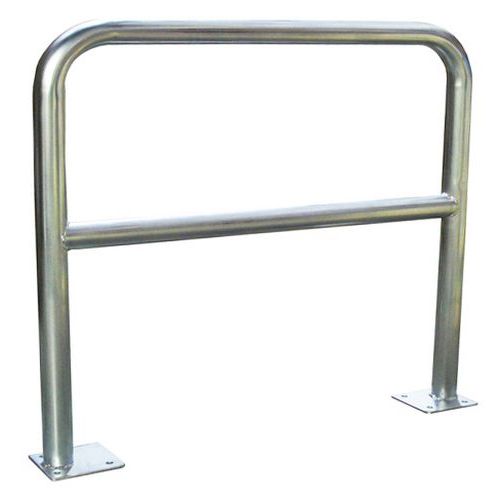 Barrière Sécu 15m Dia= 40mm Platine Fixation Acier Galvanisé