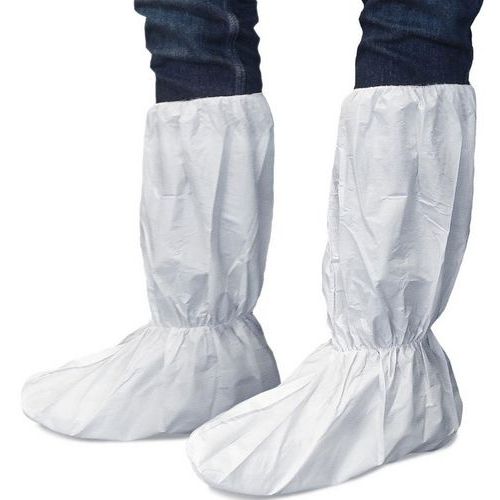 OneProtek - Surbottes jetables protection chimique - Blanc - 50 paires - Normes EN 1149-5, 13034, 14126